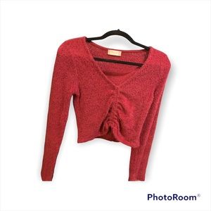 Burglary eyelash sweater top